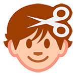Emoji 💇 Taglio Di Capelli su HTC Sense 7.