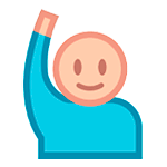 🙋 Emoji Person mit erhobenem Arm HTC Sense 7.