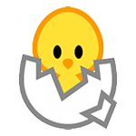 🐣 Emoji Pollito Rompiendo El Cascarón en HTC Sense 7.