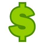 Emoji 💲 Dollaro su HTC Sense 7.