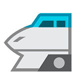 🚄 Emoji Hochgeschwindigkeitszug mit spitzer Nase HTC Sense 7.