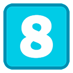 Emoji 8️⃣ Tasto: 8 su HTC Sense 7.