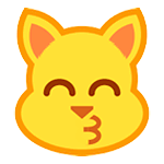 😽 Emoji Gato Besando en HTC Sense 7.