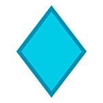 🔷 Emoji Rombo Azul Grande en HTC Sense 7.