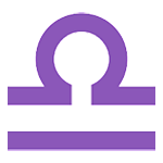 Emoji ♎ Segno Zodiacale Della Bilancia su HTC Sense 7.