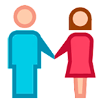 👫 Emoji Mann und Frau halten Hände HTC Sense 7.