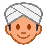 👳 Emoji Persona Con Turbante en HTC Sense 7.