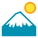 Émoji 🗻 Mont Fuji sur HTC Sense 7.