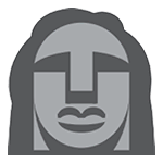 🗿 Emoji Estatua Moái en HTC Sense 7.