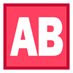 🆎 Emoji Großbuchstaben AB in rotem Quadrat HTC Sense 7.