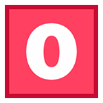 Großbuchstabe O in rotem Quadrat HTC Sense 7.