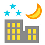 Emoji 🌃 Notte Stellata su HTC Sense 7.