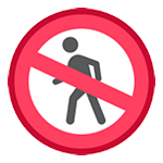 🚷 Emoji Proibida A Passagem De Pedestres na HTC Sense 7.