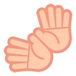 👐 Emoji offene Hände HTC Sense 7.