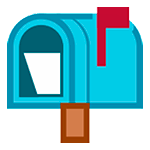 Emoji 📬 Cassetta Postale Aperta Bandierina Alzata su HTC Sense 7.