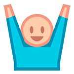 🙌 Emoji Manos Levantadas Celebrando en HTC Sense 7.