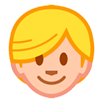 👱 Emoji Persona Adulta Rubia en HTC Sense 7.