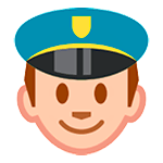 Emoji 👮 Agente Di Polizia su HTC Sense 7.