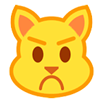 😾 Emoji Rosto De Gato Mal-humorado na HTC Sense 7.
