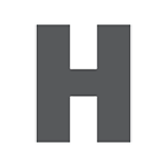 Letra do símbolo indicador regional H HTC Sense 7.