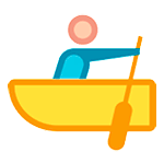 Emoji 🚣 Persona In Barca A Remi su HTC Sense 7.