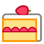 🍰 Emoji Pão De Ló De Morango na HTC Sense 7.