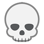 Émoji 💀 Crâne sur HTC Sense 7.