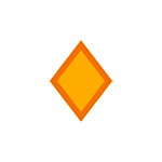 🔸 Emoji kleine orangefarbene Raute HTC Sense 7.