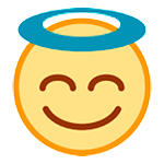 😇 Emoji lächelndes Gesicht mit Heiligenschein HTC Sense 7.