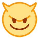 😈 Emoji Rosto Sorridente Com Chifres na HTC Sense 7.