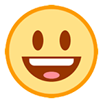 😃 Emoji Cara Sonriendo Con Ojos Grandes en HTC Sense 7.