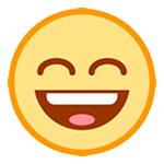 😄 Emoji grinsendes Gesicht mit lachenden Augen HTC Sense 7.