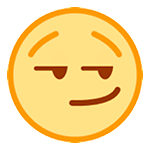 😏 Emoji Cara Sonriendo Con Superioridad en HTC Sense 7.