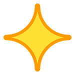 Emoji ❇️ Scintilla Stilizzata su HTC Sense 7.
