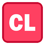 🆑 Emoji Großbuchstaben CL in rotem Quadrat HTC Sense 7.