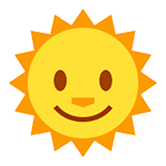 🌞 Emoji Sol Con Cara en HTC Sense 7.