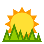 🌅 Emoji Sonnenaufgang über dem Meer HTC Sense 7.
