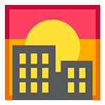 🌇 Emoji Sonnenuntergang in der Stadt HTC Sense 7.