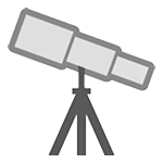 🔭 Emoji Telescopio en HTC Sense 7.