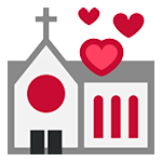 💒 Emoji Iglesia Celebrando Boda en HTC Sense 7.