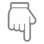 👇 Emoji Dorso Da Mão Com Dedo Indicador Apontando Para Baixo na HTC Sense 7.