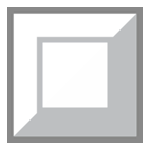 Emoji 🔳 Tasto Quadrato Nero Con Bordo Bianco su HTC Sense 7.