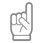 ☝️ Emoji nach oben weisender Zeigefinger von vorne HTC Sense 7.