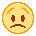 😟 Emoji besorgtes Gesicht HTC Sense 7.