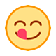 😋 Emoji sich die Lippen leckendes Gesicht HTC Sense 8.