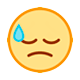 😓 Emoji Cara Con Sudor Frío en HTC Sense 8.