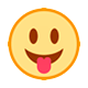 😛 Emoji Gesicht mit herausgestreckter Zunge HTC Sense 8.