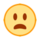 😦 Emoji Rosto Franzido Com Boca Aberta na HTC Sense 8.