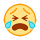 😭 Emoji Cara Llorando Fuerte en HTC Sense 8.