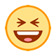 Emoji 😆 Sorriso A Bocca Aperta Con Occhi Chiusi su HTC Sense 8.